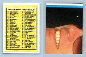 Checklist - Kings Of Rap 1991 Topps Trading Card Sticker - Picture 1 of 1