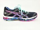 Asics Gel Phoenix 8 Women's Running Shoe - Size 9.5 - Pink/Blue/Black - GUC
