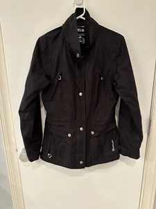 NWOT Ariat Women's Softshell Jacket, XS Black With White Logo Light Rain Show - Picture 1 of 12