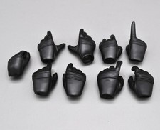 1/6th Trend Light Armor Mecha Black Gloves Hand Type 9pc for 12" Action Doll