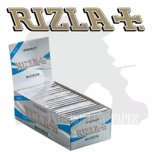 Cartine Rizla Micron Corte Singole Regular páipéar Confezione Da 50 Libretti - Zdjęcie 1 z 1