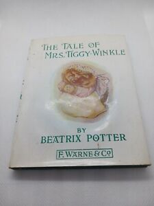 Nursery Use - THE TALE OF MRS. TIGGY-WINKLE Beatrix Potter, 1905, 1st US edition