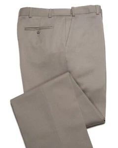 Knightsbridge $135 New Stretch Comfort Wool and Waist Mens Dress Pant, Beige 36 - Picture 1 of 4