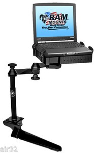 RAM No-Drill Laptop Mount for Ford F250, F350, F450, F550, F650, F750, Excursion