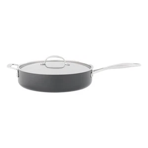 STELLAR 6000 HARD ANODISED NON STICK 28CM SAUTE PAN & LID S624 - Picture 1 of 5