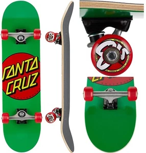 Santa Cruz Classic Dot Skateboard Park Street Rollbret 7,80'' x 31'' grün/rot - Bild 1 von 2