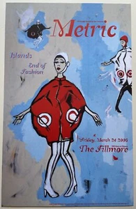 Póster de concierto métrico 2006 F-766 Fillmore - Imagen 1 de 1