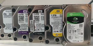 HARD DRIVE 3.5" 1TB 2TB 3TB 4TB 6TB 12TB  SATA HDD CCTV DESKTOP PC DVR USED