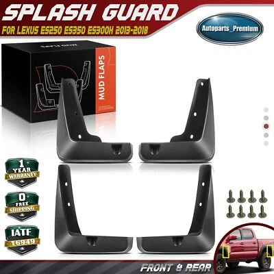 4 piezas protectores contra salpicaduras guardabarros moldeados para Lexus ES350 ES300H 2013-2018 Foto 1 de 4