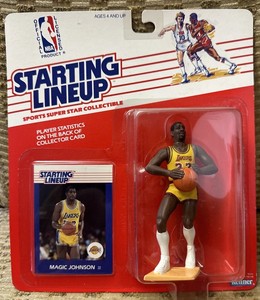 AMAZING 1988 Starting Lineup MAGIC JOHNSON Rookie MINT C-9+ Case Fresh Gem Card