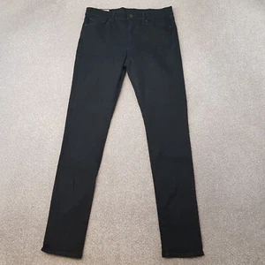 Polo Ralph Lauren Mens Jeans 31x32 Black High Rise Tomkins Skinny Denim W31 L32 - Picture 1 of 14