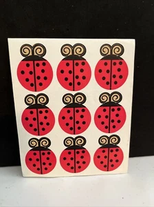 Vintage LADY BUGS Sticker Sheet - Super Rare & HTF - Picture 1 of 8
