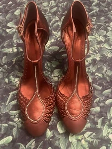 Vero Cuoio Schuhe Damen geschlossene Zehenpartie Riemen Strass 37,5 - Bild 1 von 9