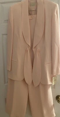 Vintage Alberto Makali Peach/Pink Pant Suit Size 14 New With Tags! - Image 1 of 4