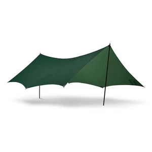HILLEBERG THE TENTMAKER Tarp 10 XP Green Shelter Tent Camping Outdoor Excellent - Picture 1 of 10