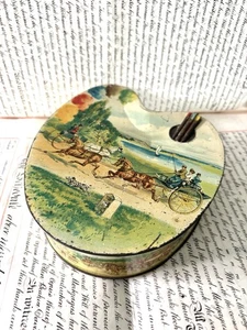 Vintage Original Advertising Huntley & Palmers Biscuit Tin Artist’s Palette - Picture 1 of 20