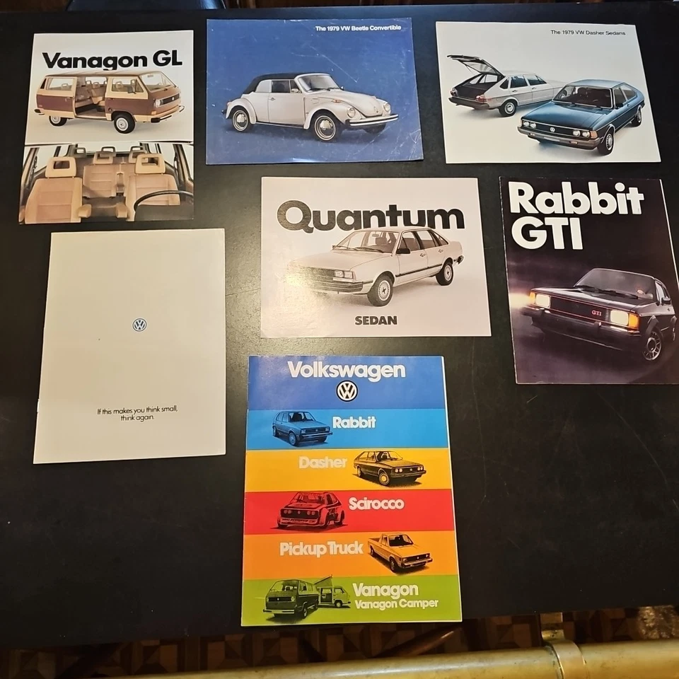 Lote De 7 Folletos Vanagon Volkswagen Años 70 Y 80 De Colección Foto 1 de 4