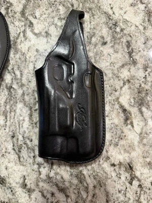 Galco Gunleather Holster Kimber 5 1911 W/Weapon Light Right Hand Black Leather - Image 1 of 2