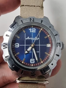 RARE Military Soviet AMFIBIAN Wostok commander's watch USSR - Picture 1 of 12