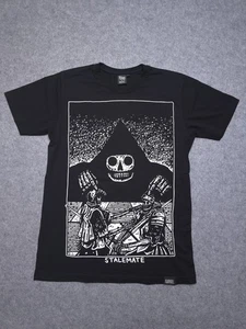 Gothic Skelett Shirt Erwachsene Gr. M schwarz GODSTEETH Grunge Dark Metal Halloween  - Bild 1 von 8