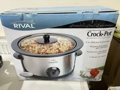 Rival Crock-Pot CrockPot  Slow Cooker Family Size XL 6.5l Capacity - Image 1 of 4