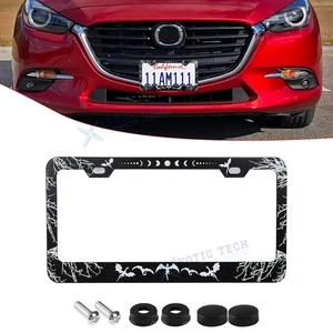 Dragon Metal Car Front Bumper License Plate Covers Protector Kit Anti-Scratch - Bild 1 von 16