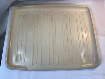 90-е Rubbermaid миндаль блюдо дренаж лоток раковина коврик #1182-5 ретро винтажный - Изображение 1 из 4