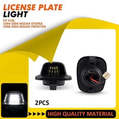 Luz de matrícula LED completa 2 piezas para Xterra Nissan 1994-2004 Frontier 1998-2004 Foto 1 de 4