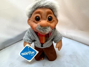 1984 Opa Bubby/Zeke/Einstein - 8" Dam Troll - RAR - Brille fehlt Etikett - Bild 1 von 11