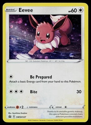Pokemon SWSH: Sword & Shield Promo Cards SWSH127 Eevee SWIRL - Image 1 of 2