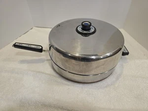 Sartén de 12" con tapa Neptune Sea Horse Revere Wear de acero inoxidable revestida de cobre - Imagen 1 de 13