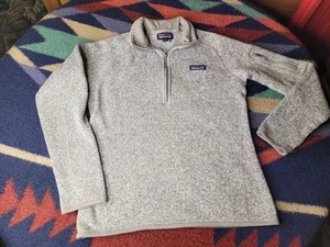 Patagonia Better Pullover Damen Small meliert grau 1/4 Zip Fleece *lesen* - Bild 1 von 9