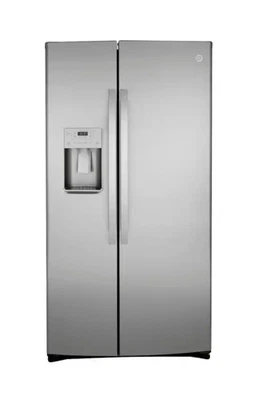 GE GZS22IYNFS Counter-Depth Side-by-Side Fridge 21.8CF Fingerprint-Resistant SS - Image 1 of 4