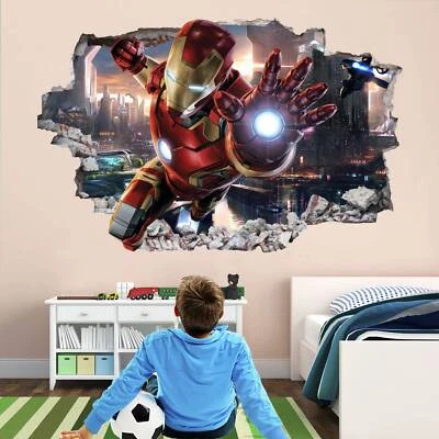 Marvel Iron Man Wall Art: Superhero Decal Sticker Mural Poster Print - Image 1 of 3