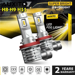 AUXITO 2PCS LED 40W H11 Fog Driving Light Bulbs 3000K Yellow High Power Lamps - Picture 1 of 12