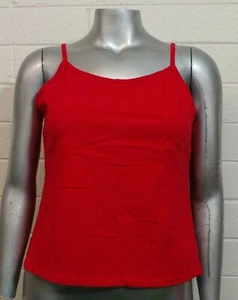 NEW Woman In Your Face Apparel BLOUSE CAMI TANK TOP Sz 1X~LARGE Red Cotton USA - Picture 1 of 6