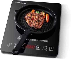 AMZCHEF Single Induction Hob 2000W Induction Cooker slim design, 10-level - NEW - Picture 1 of 7