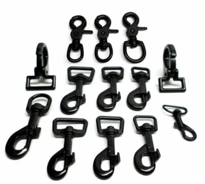 Karabinerhaken Karabiner Bolzenkarabiner 52 Varianten schwarz Gurt (F235) - Bild 1 von 11