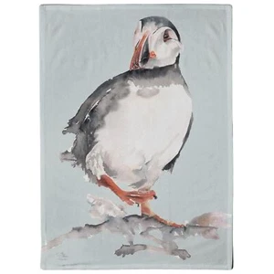 Meg Hawkins Cotton Tea Towel - Puffin Design - Picture 1 of 1
