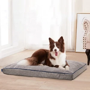 S/M/L/XL Shredded Memory Foam Dog Bed with Removable Cover - Picture 1 of 9