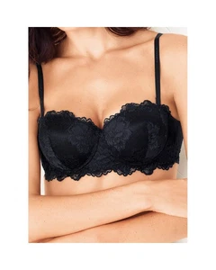 Reggiseno Lormar Fascia Più 1 Taglia Pizzo Con Ferretto Push Up DELUXEFASCIA004