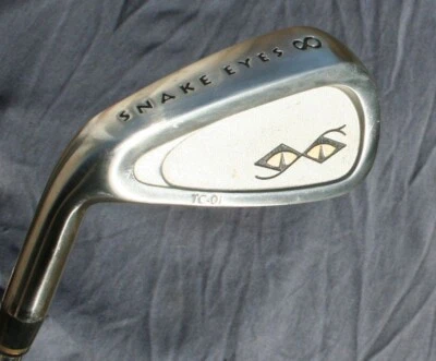 Left Hand Snake Eyes TC-01 # 8 Iron Stiff Steel Shaft SnakeEyes - Image 1 of 3