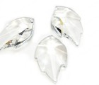 10 pz SWAROVSKI® STRASS Component Foglia 8805 or 6735-32x20 Crystal senza logo