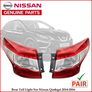 Pair of LED Rear Outer Tail Light For Nissan Qashqai 2014-2016 Right & Left Side - Picture 1 of 5