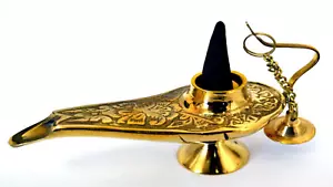 Mini Brass Genie cone Burner and Lamp -5" - Picture 1 of 1
