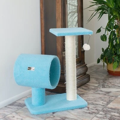 Armarkat Classic real wood Cat Tree Model B2501, Sky Blue - Image 1 of 4