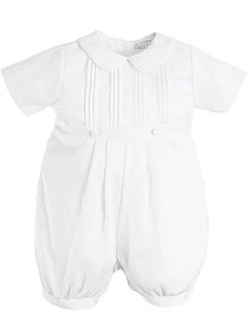 Nuevo $45 Petit Ami Bragas Piqué Blanco con Pliegues y Sombrero Bordado, 24M - Imagen 1 de 5