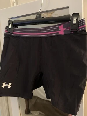 Pantalones Cortos Deslizantes Under Armour Para Mujer Softbol Ropa Lados Acolchados Negros TALLA L Foto 1 de 2