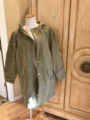 ABRIGO UTILITARIO HOMBRE ZARA CREMALLERA Y BROCHE DE PRESIÓN TALLA MEDIANA~NUEVO CON ETIQUETAS Foto 1 de 4