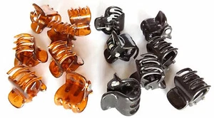 24 Pezzi Mini Fermagli Artiglio Capelli Mix Colori Assortiti Misura 10 mm - Foto 1 di 10